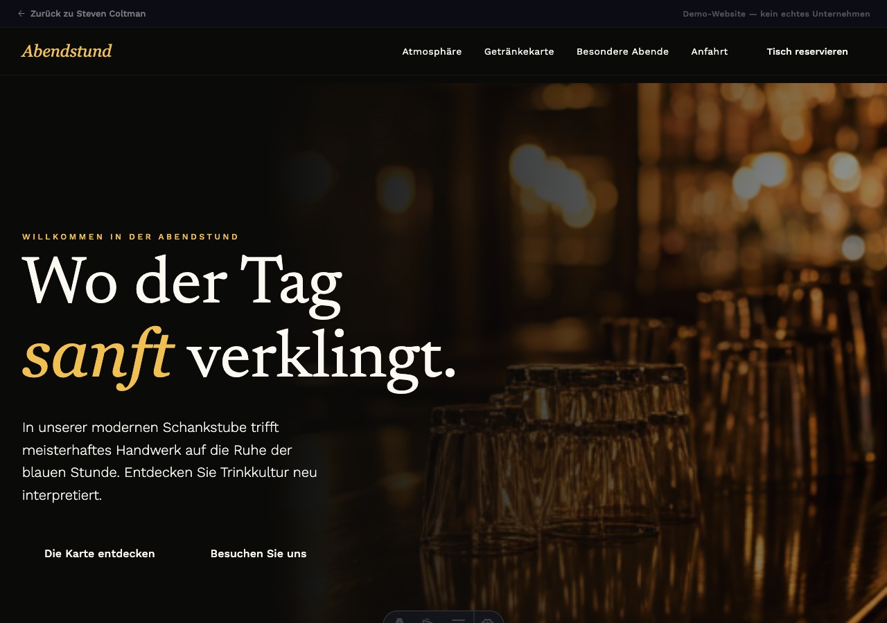Screenshot Bar Abendstund