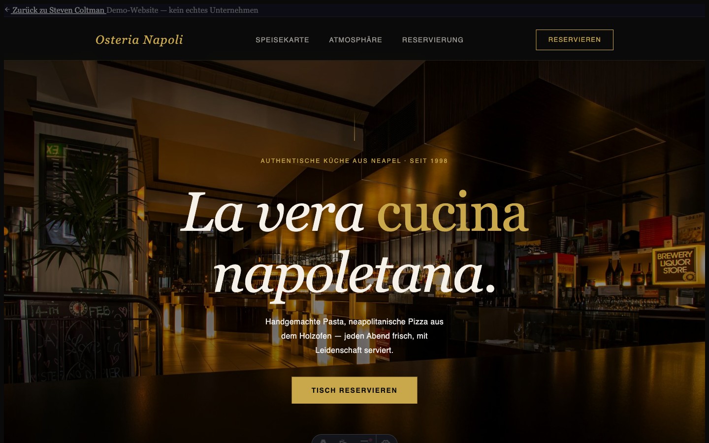 Screenshot Osteria Napoli